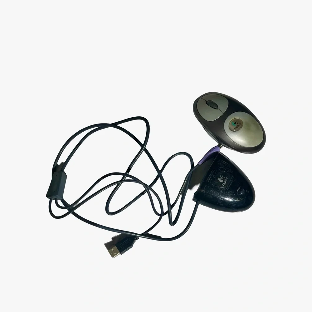 Vintage Logitech‎ USB Optical Mouse with Receiver Early 2000s